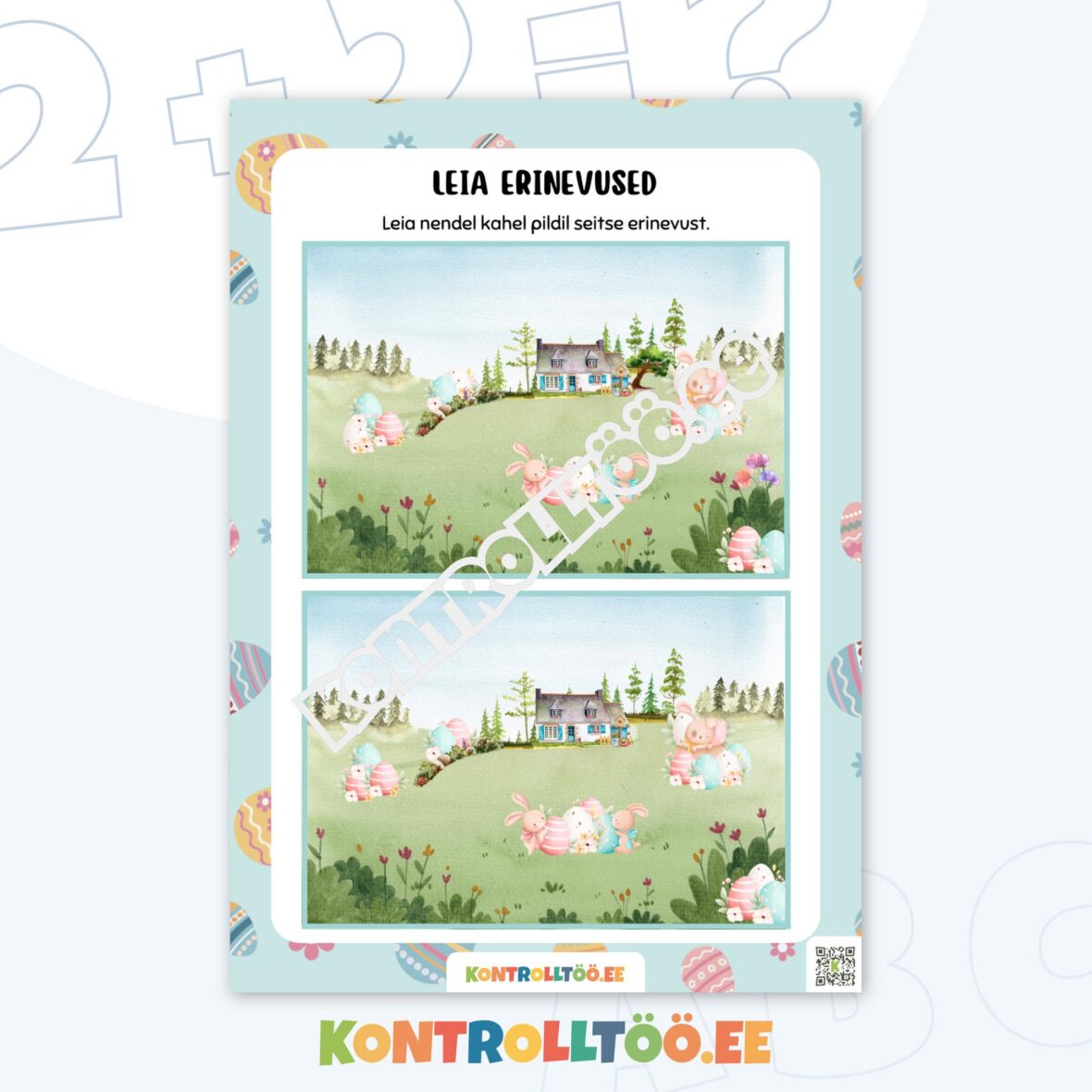 Töölehed – Lihavõtted: vahvad ülesanded kevadpühaks